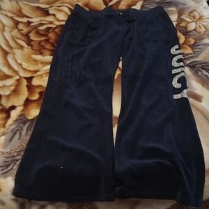 Juicy Couture Navy Velour Pants